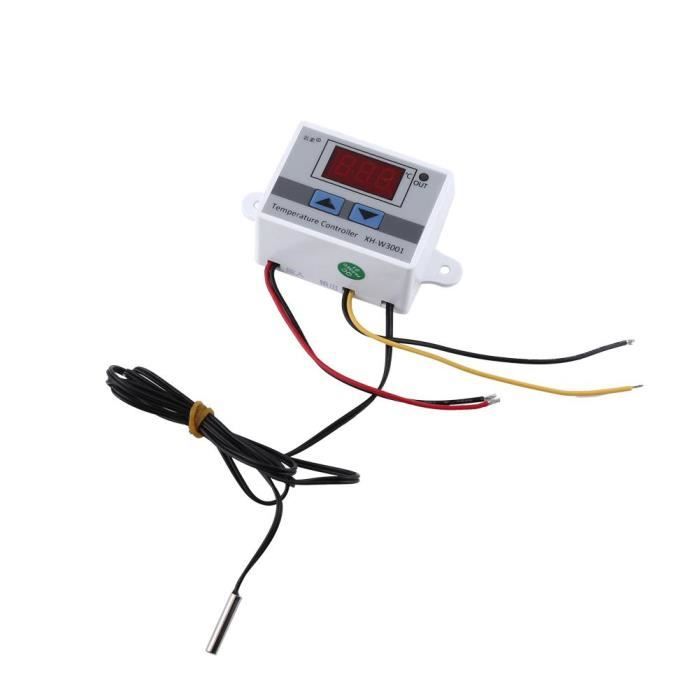 Commutateur de contrôleur de température de contrôle de thermostat numérique  de haute précision de 12V Digital avec la sonde-CHE - Cdiscount Bricolage