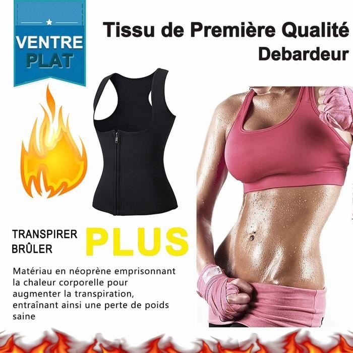 Debardeur gainant sales amincissant femme