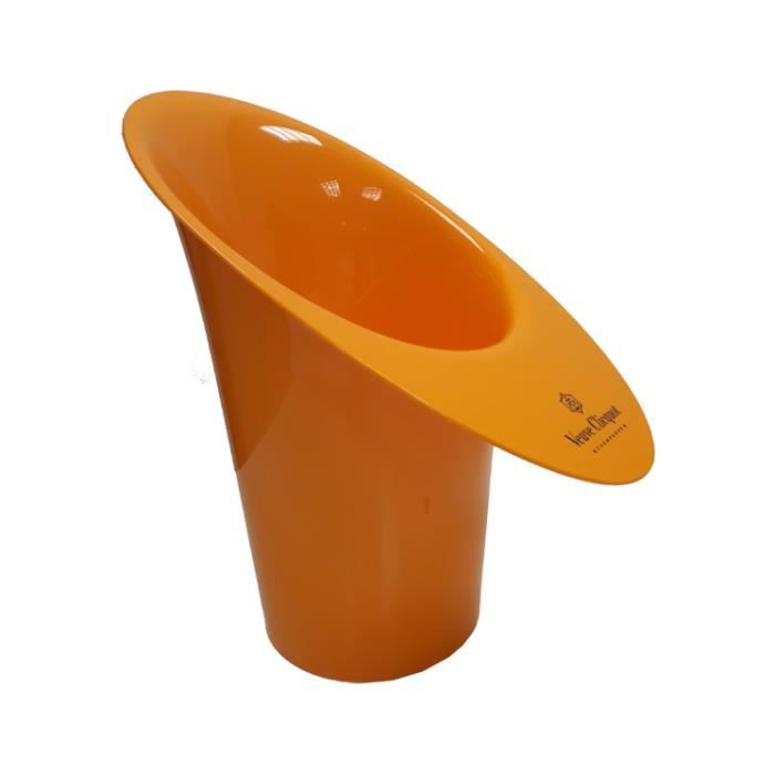 Seau à Champagne Orange Pour Veuve Clicquot 0,75 L - Refroidisseur Élégant Pour Fête Et Cadeau