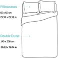 3D Parure de lit Housse de Couette Parure de Lit Housse de Couette Dauphin, Contient deux taies d'oreiller 140x200cm[1110]-3