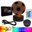 PRUMYA Veilleuse de football 3D LED Illusion Lampe Touch Light 7 Couleurs Changer de Cadeaux pour Enfants Chambre Décor-3