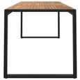 "Promo"Table Extérieure LMT - Table de jardin et pieds en forme de U 180x90x75 cm bois acacia 26,2Kg-3