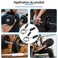 Collier De Serrage à Ressort Pour Barre D’Haltère – Compatible 25 Mm, 28 Mm, 30 Mm – Pour Salle De Sport Ou Maison