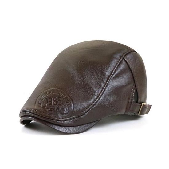 Hommes Béret Casquette Plate Golf Driving Newsboy Hat Flat Cap - Felt
