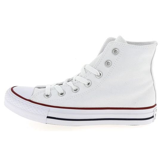 Converse Basket Mixte All Star Hi Toile Blanc Cdiscount Chaussures