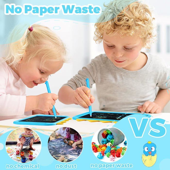 Braxel Tablette Dessin 8,5 Pouces – Ardoise Magique Pour Enfants 2-8 Ans, Écran Anti-chute, Protection Yeux, Cadeau Créatif