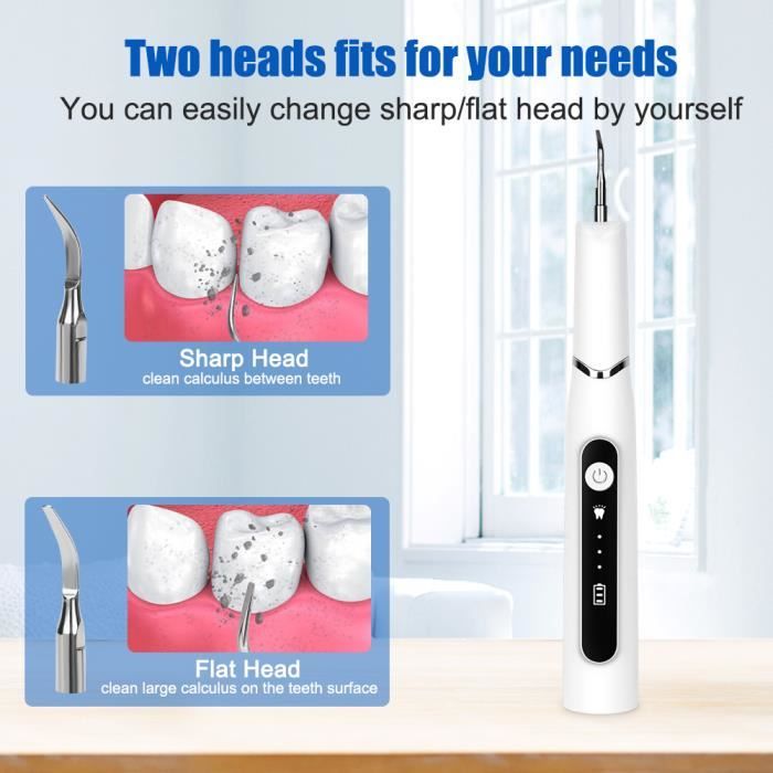Détartreur électrique Portable cure-dents nettoyeur de dents à ultrasons  détartreur