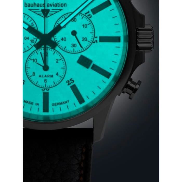 Bauhaus Montre pour Homme 2880 5 Bracelet en Cuir Marron