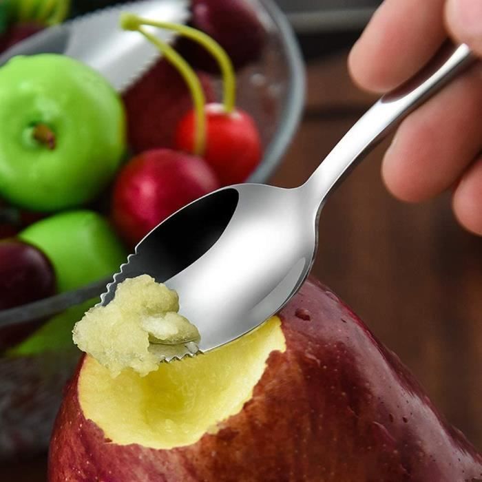 PRETYZOOM Cuillère À Soupe Épaisse Et Réutilisable En Acier