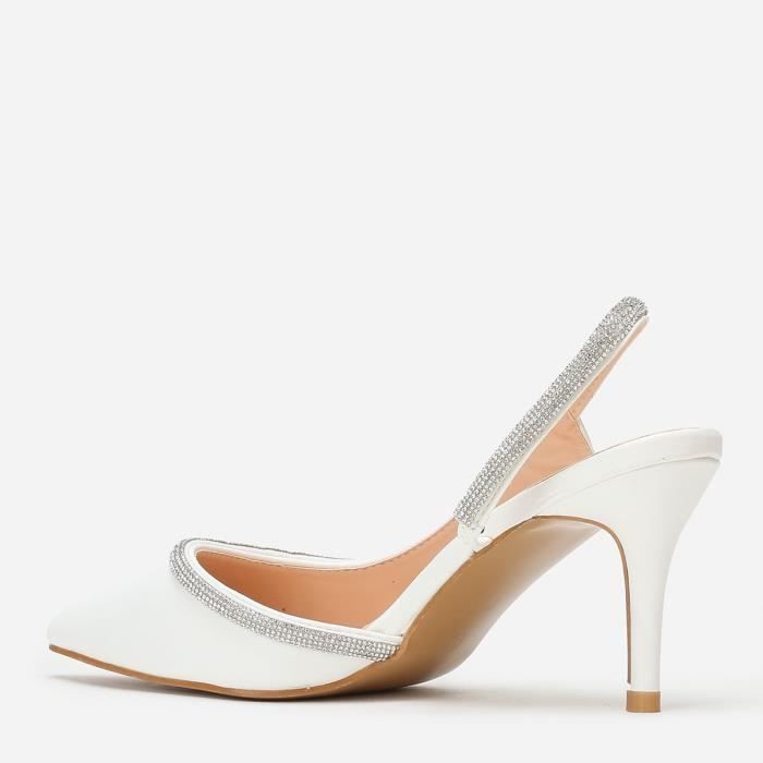 Escarpins ouverts blancs deals