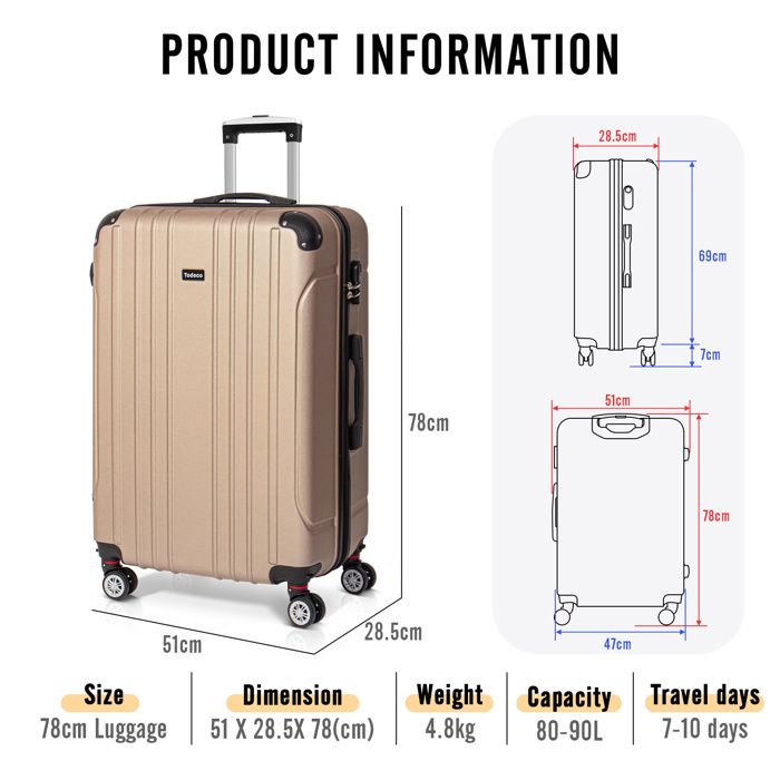 Valise de voyage grande taille online