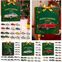 Calendrier De L'Avent 2025 Voitures Et Motos – 24 Mini Véhicules En Acrylique 2D à Collectionner, Décoration De Noël - 7