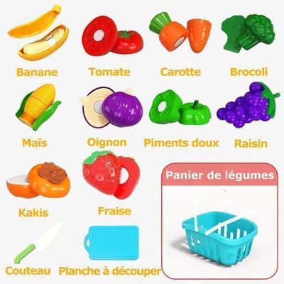 Little Log Ustensiles de Cuisine en Bois Ensemble casseroles poêles Ensemble pour Enfants Accessoires Cuisine pour Enfants Jeux rôles Jouets Alimentaires Cadeaux pour garçons Filles à partir