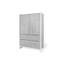 Armoire Enfant 2 Portes Grise Curve Achat Vente Armoire De
