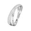 Bague Or Blanc 375 Double Tour Diamants 0 29 Cts Argente Achat
