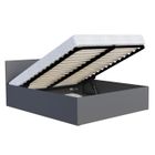 KIDS LITERIE Lit coffre Panama 120x200 - Sommier inclus Gris