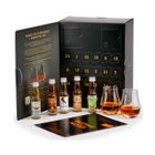 BMD Calendrier de l'Avent Black Edition 24 jours de Rhum - 24 mignonnettes - Le calendrier -24 fioles 2cl + 2 verres-