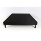 Sommier Tapissier - HEVEA SELECTION - 140 x 190 - 9 voliges - Noir