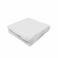 Lot de 2 Serviettes de bain - 50x100cm - Eponge 600 g-m² 100 % coton - Couleur serviette - Blanc-White