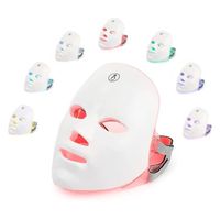 USB Charge 7Colors LED Facial Mask Photon Therapy Skin Rejuvenation Anti Acne Wrinkle Removal Skin Care Mask Skin Brightening Skin