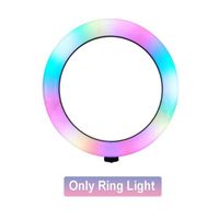 Flash photo,Anneau lumineux LED RGB avec trépied, 10 pouces, USB, éclairage annulaire pour photographie - Type Light Selfi