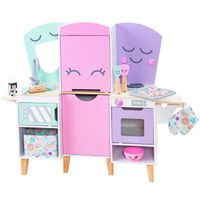KidKraft - Cuisine en bois pour enfant Lil' Friends - 14 accessoires dont biscuits factices et maniques inclus