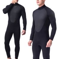 Combinaison néoprène pour homme à couverture intégrale Combinaison de natation à manches longues en néoprène extensible 3 mm