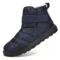 Bottes en Coton Chaud d'hiver Masculines Respirante Chaussures - POFH - Noir - Lacets - Haute