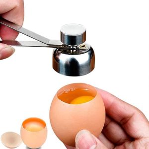SÉPARATEUR À ŒUF Ouvre-coquille, ouvre-œuf, coquille d'œuf en acier inoxydable, emporte-pièce à main, outil séparateur d'œufs, cracker pour.[G760]