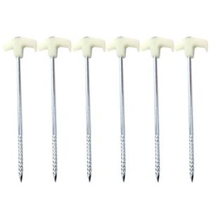 Zhangl Piquets de tente en acier inoxydable durable 30 cm