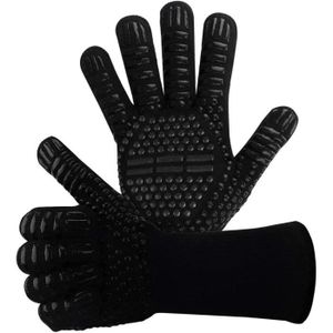 Blanc Gshy Gants de Cuisine Gants de Four Anti Chaleur Manique et Gant pour Cuisiner Barbecue Cuisson 1 Paire