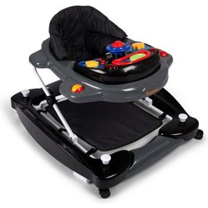Trotteur Bebe Evolutif Musical Pliable Reglable En Hauteur Marron Cdiscount Puericulture Eveil Bebe
