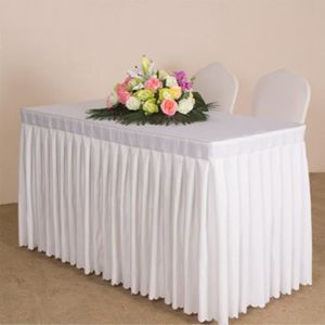 Beautissu Basic L Nappe Housse de Table 220x50cm Mariage f/ête Banquet c/ér/émonie Housse de Banc 220x25cm Blanc