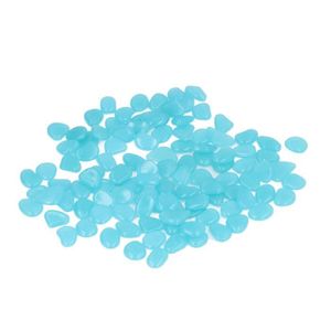 GALET 100 Pierres Lumineuses Bleu Clair - HURRISE - WEI - Réutilisable - Matériau de Haute Qualité