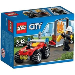 ASSEMBLAGE CONSTRUCTION LEGO City - 60105 - Le 4 X 4 des Pompiers