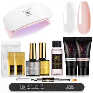 GEL UV ONGLES Kit Poly Gel Complet RSTYLE - Nude - Extension Ong