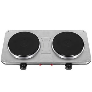 Plaque De Cuisson Électrique Double 2500W - 2 Zones Chauffantes Réglables - Pour Cuisine, Camping