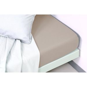 Ardoise 300x270 cm Vent Du Sud Drap Plat Uni en Coton Percale