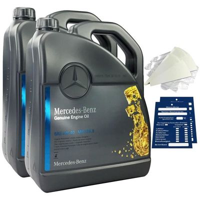 8 litres Mercedes-Benz 5W30 MB229.52 Set d'huile moteur Entonnoir Remorque  Inspection - Cdiscount Auto