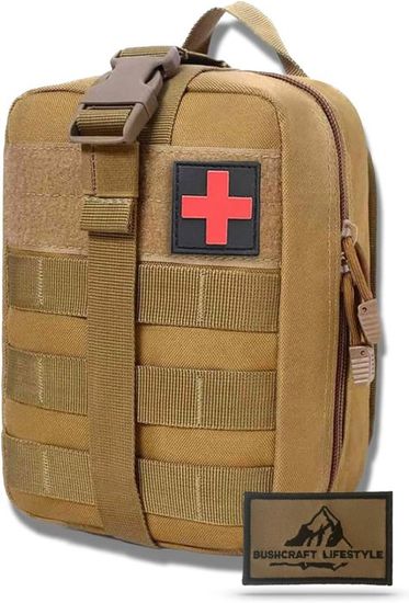 Trousse de Secours Militaire Vide, Trousse de Secours Tactique Ceinturon Pratique Compact Trousse de Premiers Soins Sac Médical Sac Molle de Premiers Secours pour Activités de Plein Air
