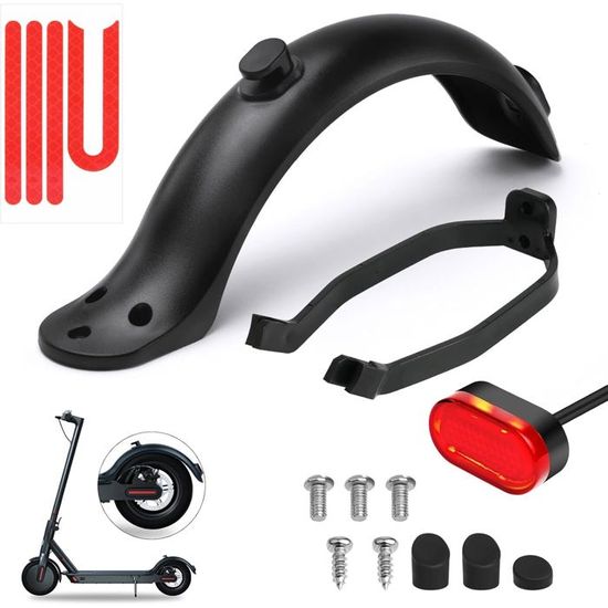 Pièce Remplacement Trottinette électrique Garde-Boue Arrière + Feu Pour Xiaomi M365/Pro/1S/Pro2 - Pièce Remplacement MotuTech Garde Boue Xiaomi M365 Pro