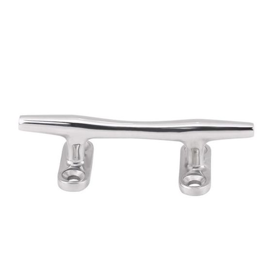Taquet Bateau En Acier Inoxydable Poli - Base Fixation Corde Marine - 4 Pouces (10x3.5cm)