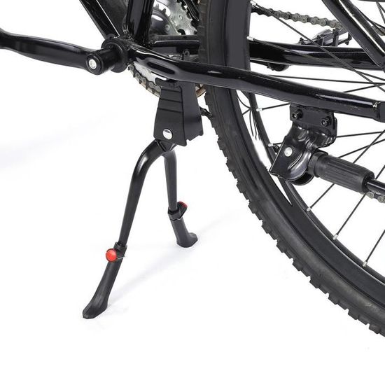 Béquille vélo Support de béquille de vélo ajustable à hauteur de jambe double et pied central pour 24 à 28 pouces-XIL