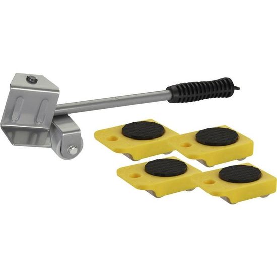Patins De Meubles Avec Roulettes Dörner & Helmer - 590x290 Mm - Capacité 200 Kg - Pour Déplacer Meubles, électroménager - 4 Roues Caoutchouc - 6
