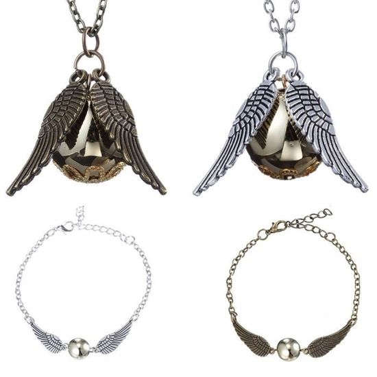 Collier Montre De Poche Style Steampunk Harry Potter - Boule Argentée, Mouvement Quartz, Unisexe