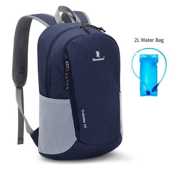 Sac étanche YELARXI 20L – Léger, Flottant, PVC Résistant, Camouflage Bleu Ciel, Bandoulière Ajustable + Sifflet, Pour Kayak, Rando