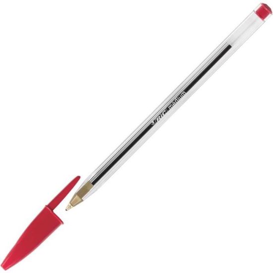 BIC Stylo bille CRISTAL à l'unité - 1 mm - Rouge - Cdiscount Beaux-Arts ...