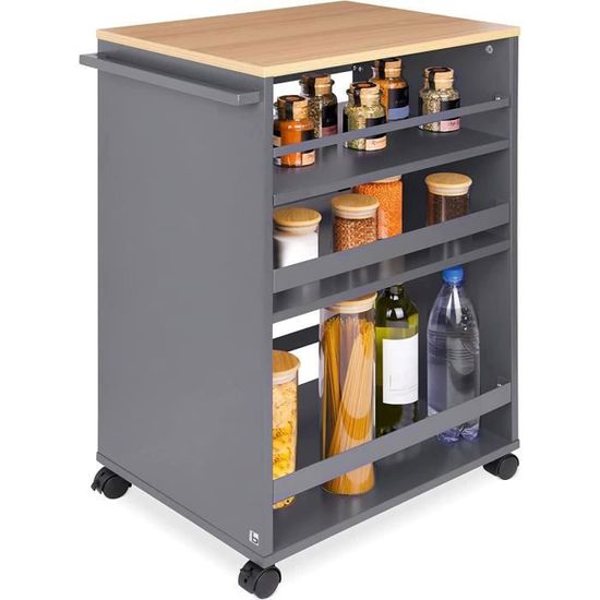 Chariot De Rangement Mobile Pour Machine Cricut/Silhouette - Avec Tiroirs Et Support Vinyle - Bois Et Métal - Roulettes Verrouillables