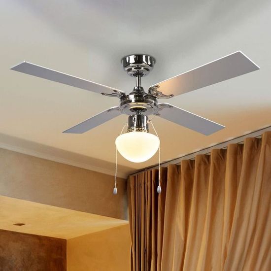 Lampenwelt ventilateur de plafond avec éclairage pour salon et salle à manger Milana