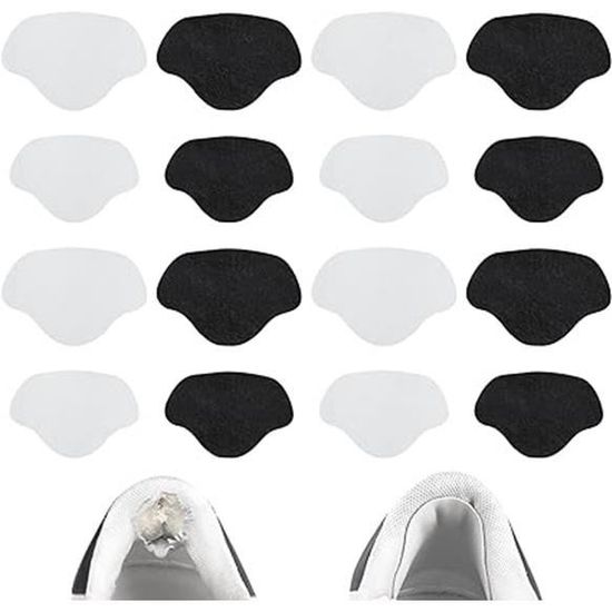Flintronic 8 Paires Réparation De Talon De Chaussure Patch, Patch De Prévention Trous De Chaussures, Autocollants à Talons Patchs Talon Auto-Adhésif, Coussinets Réparation Talon, Grand Et Petit